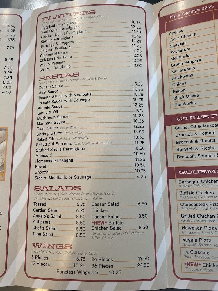 Angelo's Pizza Menu image 4